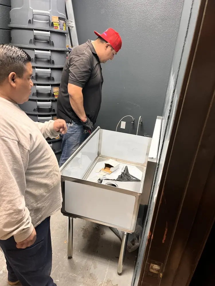 Commercial plumbing and sink installation in Celebration